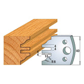 CMT 690.097 PROFILE KNIVES FOR INSERT SHAPER SYSTEM SP 1-37/64”x5/32”  (40x4mm)